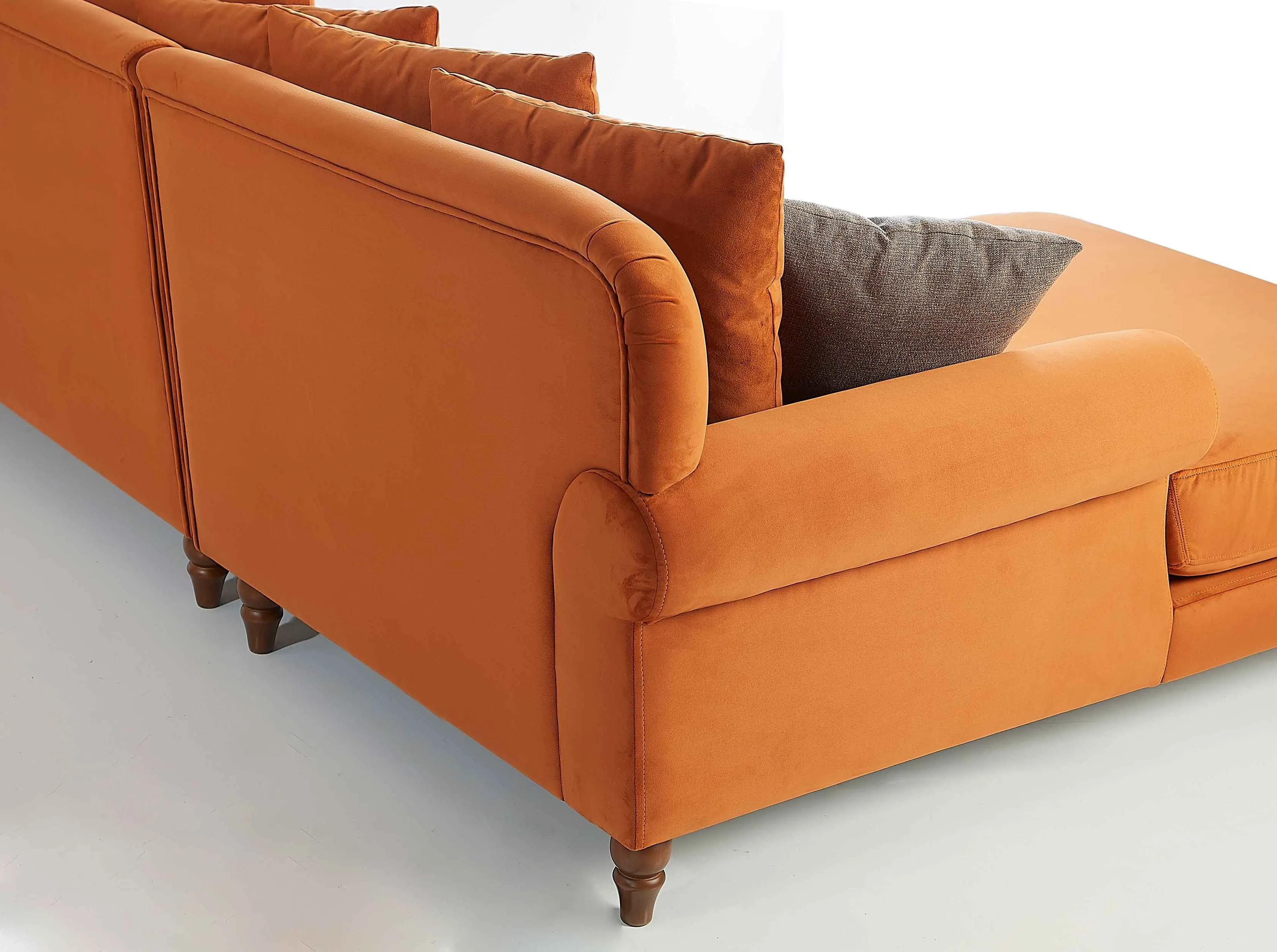 Rubeza Paula Chaise/2 Seater - Burnt Orange