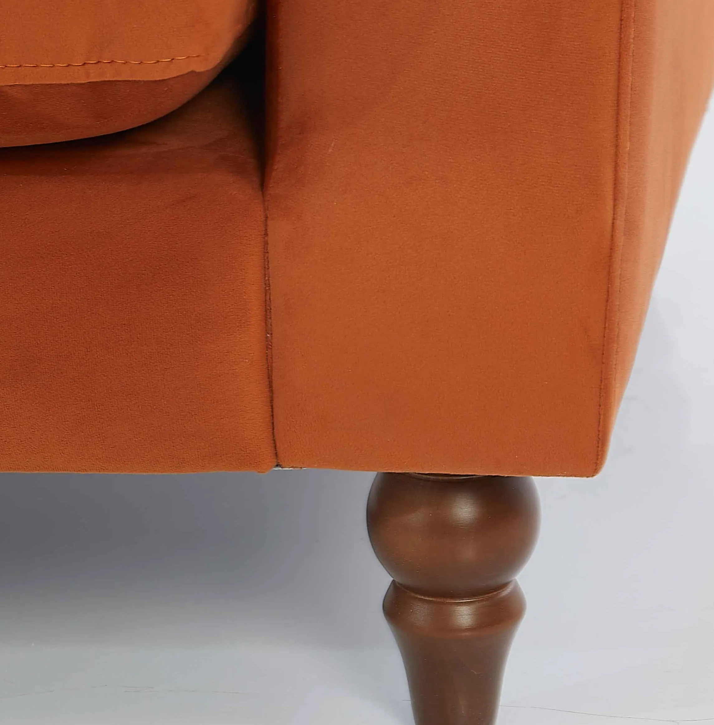 Rubeza Paula Chaise/2 Seater - Burnt Orange