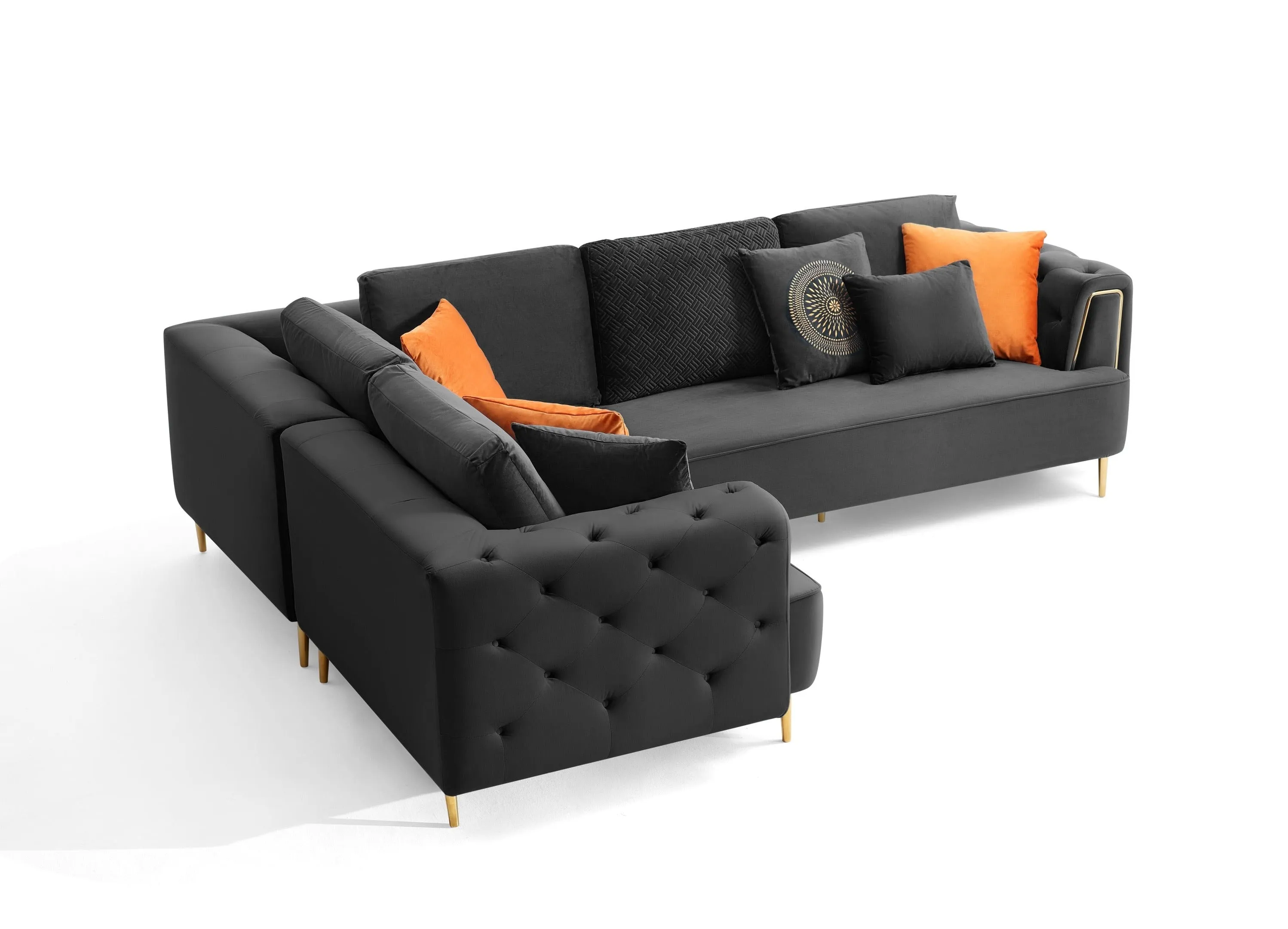 Rubeza Sofia 1 Seater/Corner/2 Seater - Black