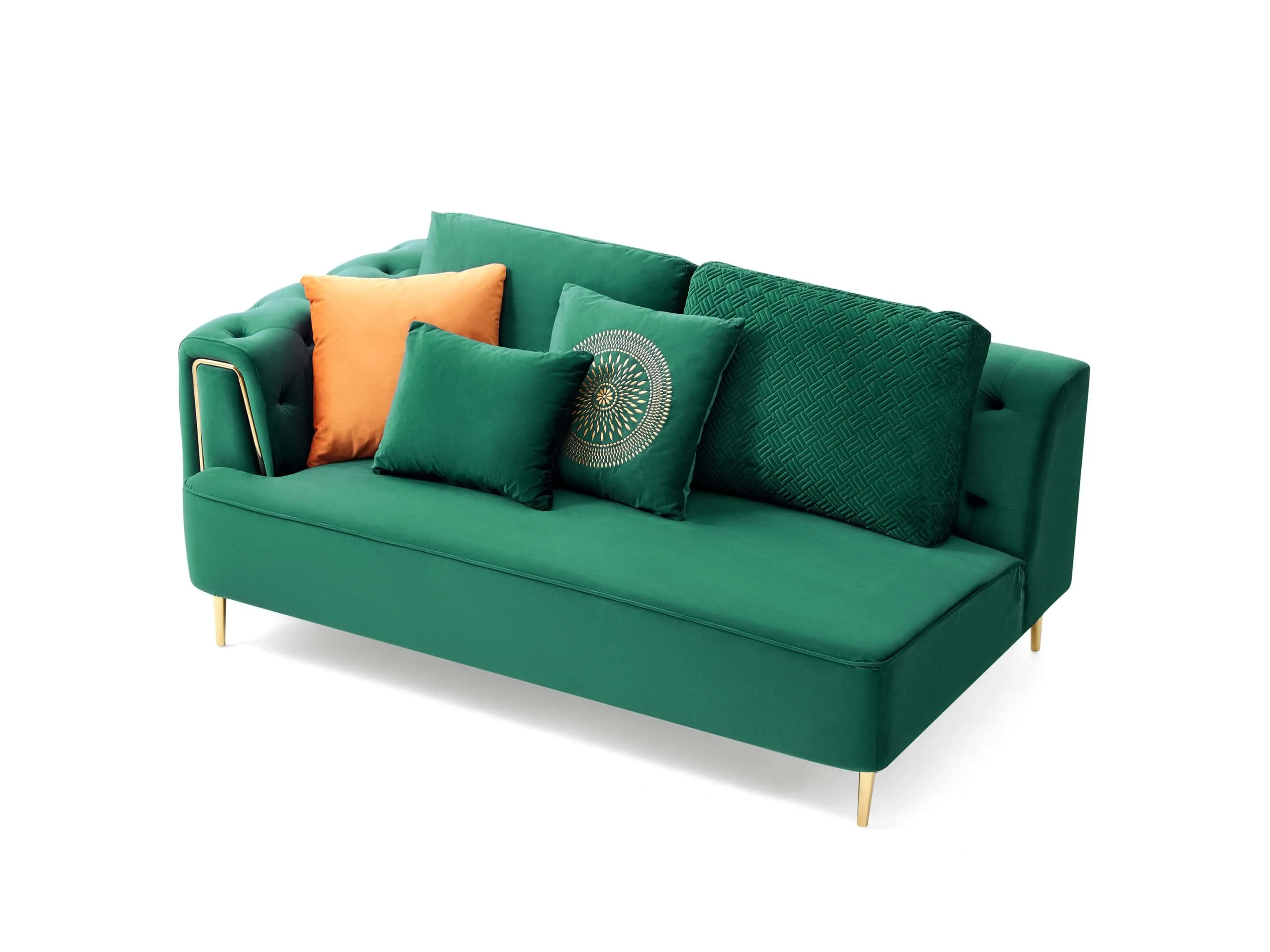 Rubeza Sofia 2 Seater/Corner/1 Seater - Emerald Green