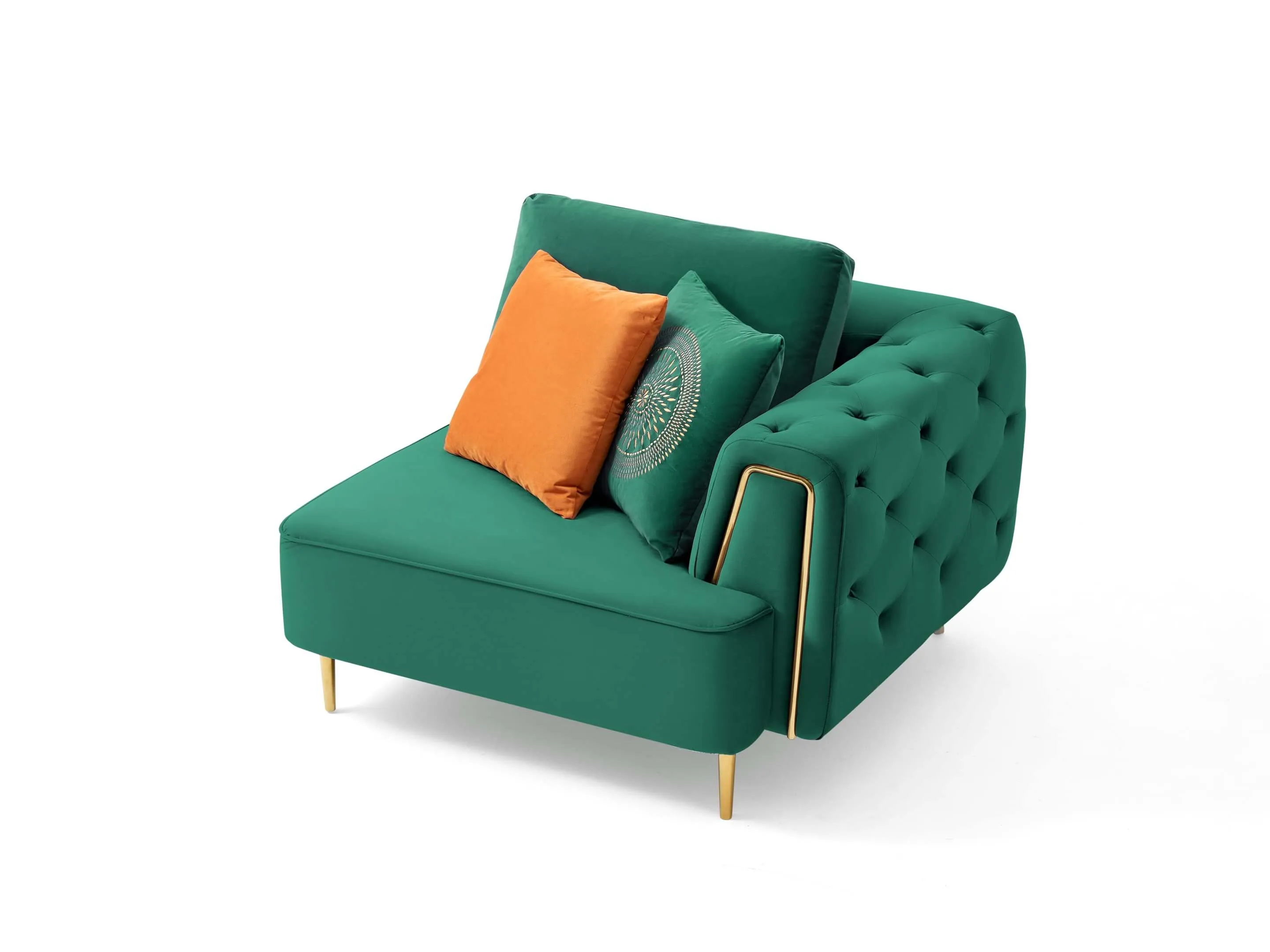 Rubeza Sofia 2 Seater/Corner/1 Seater - Emerald Green