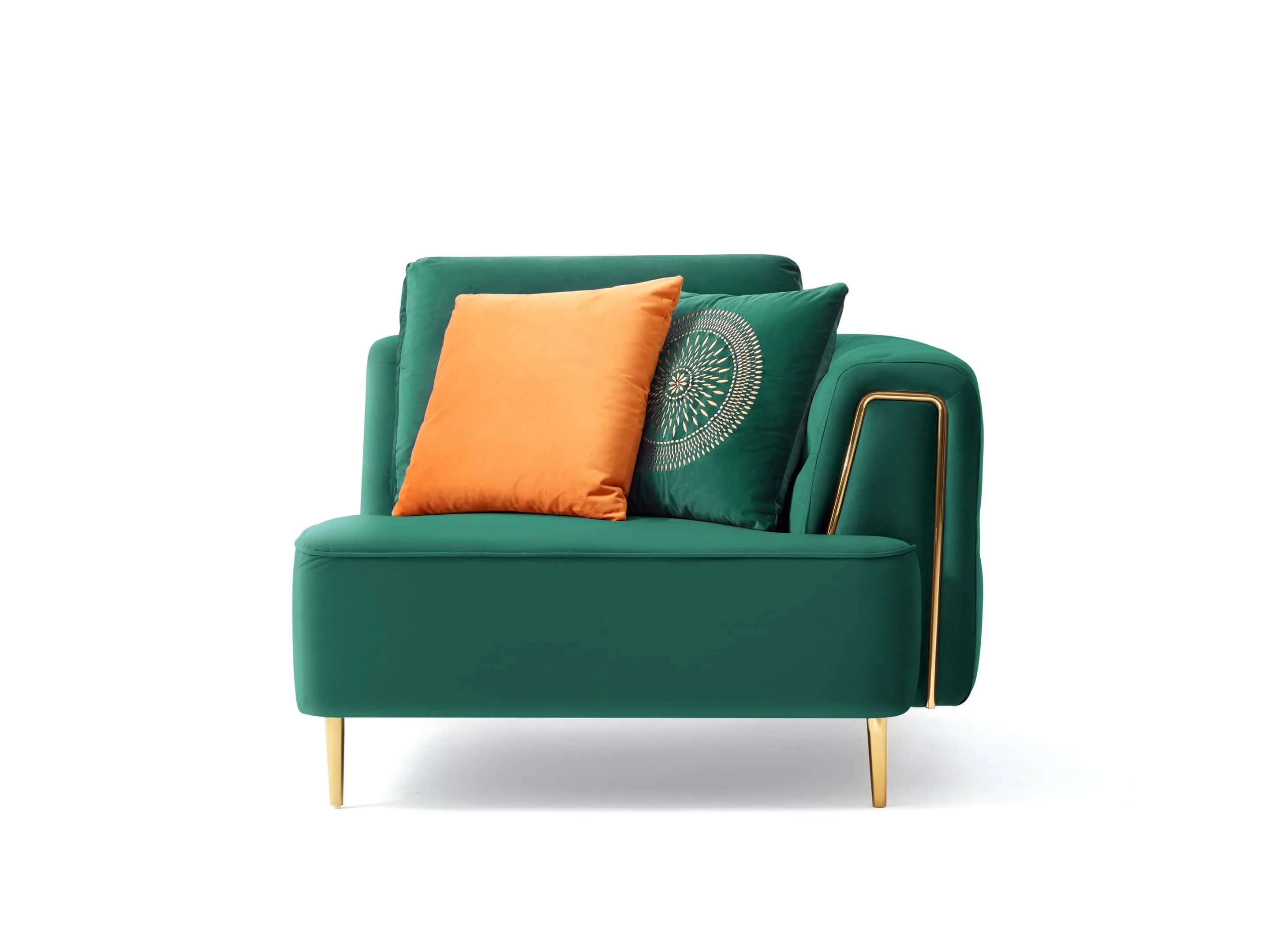 Rubeza Sofia 2 Seater/Corner/1 Seater - Emerald Green