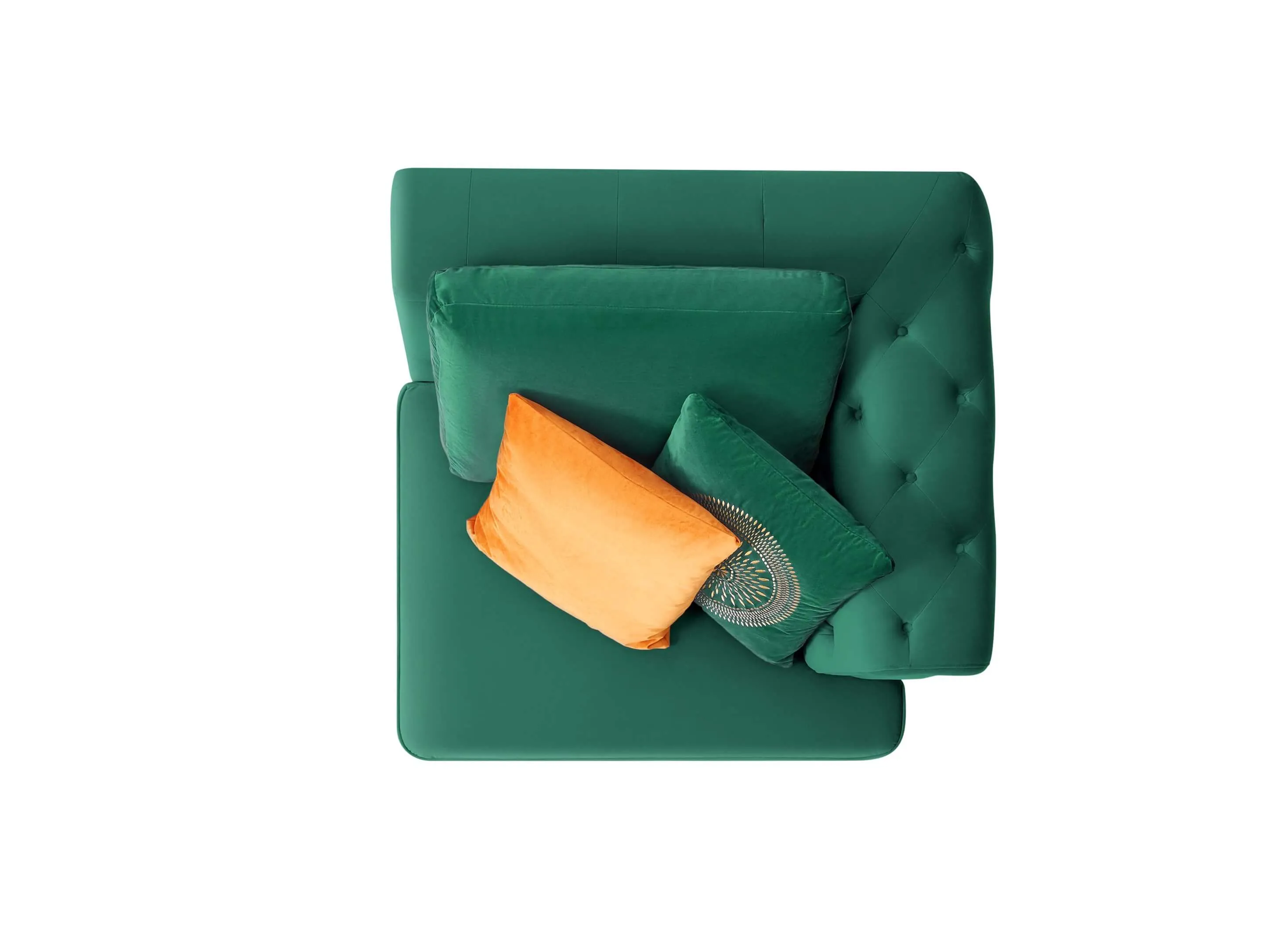 Rubeza Sofia 2 Seater/Corner/1 Seater - Emerald Green