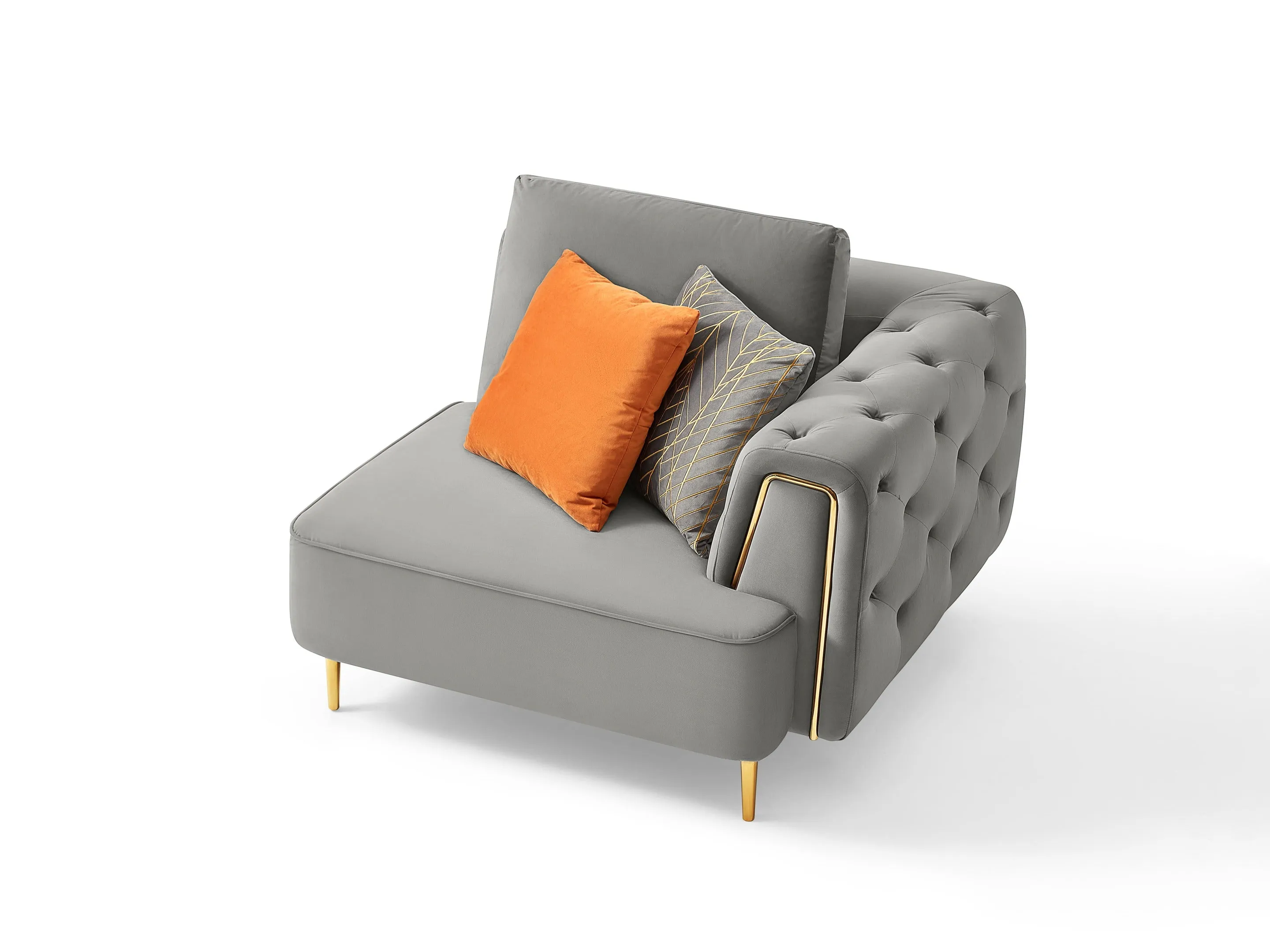 Rubeza Sofia 2 Seater/Corner/1 Seater -  Medium Grey