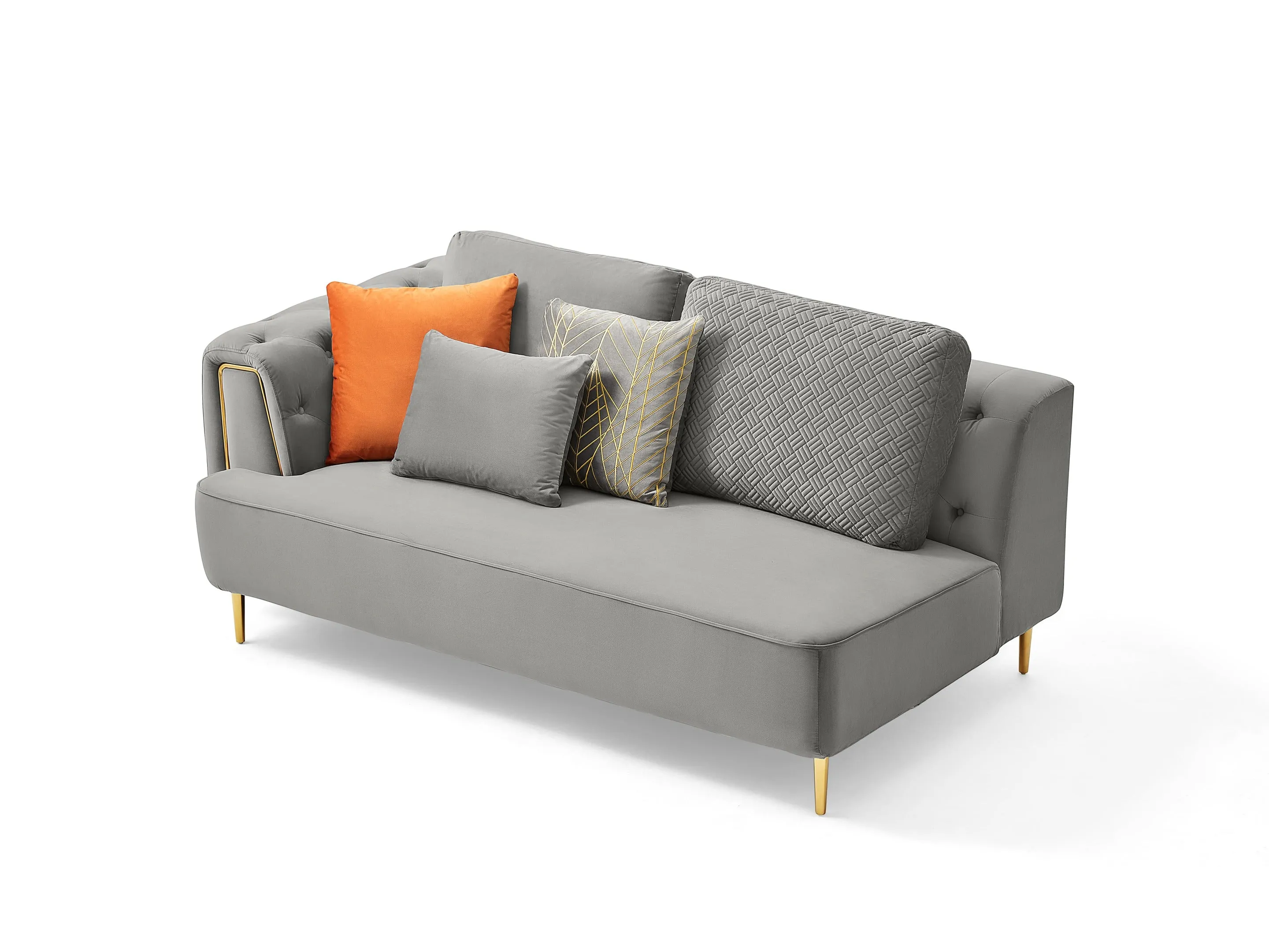 Rubeza Sofia 2 Seater/Corner/1 Seater -  Medium Grey