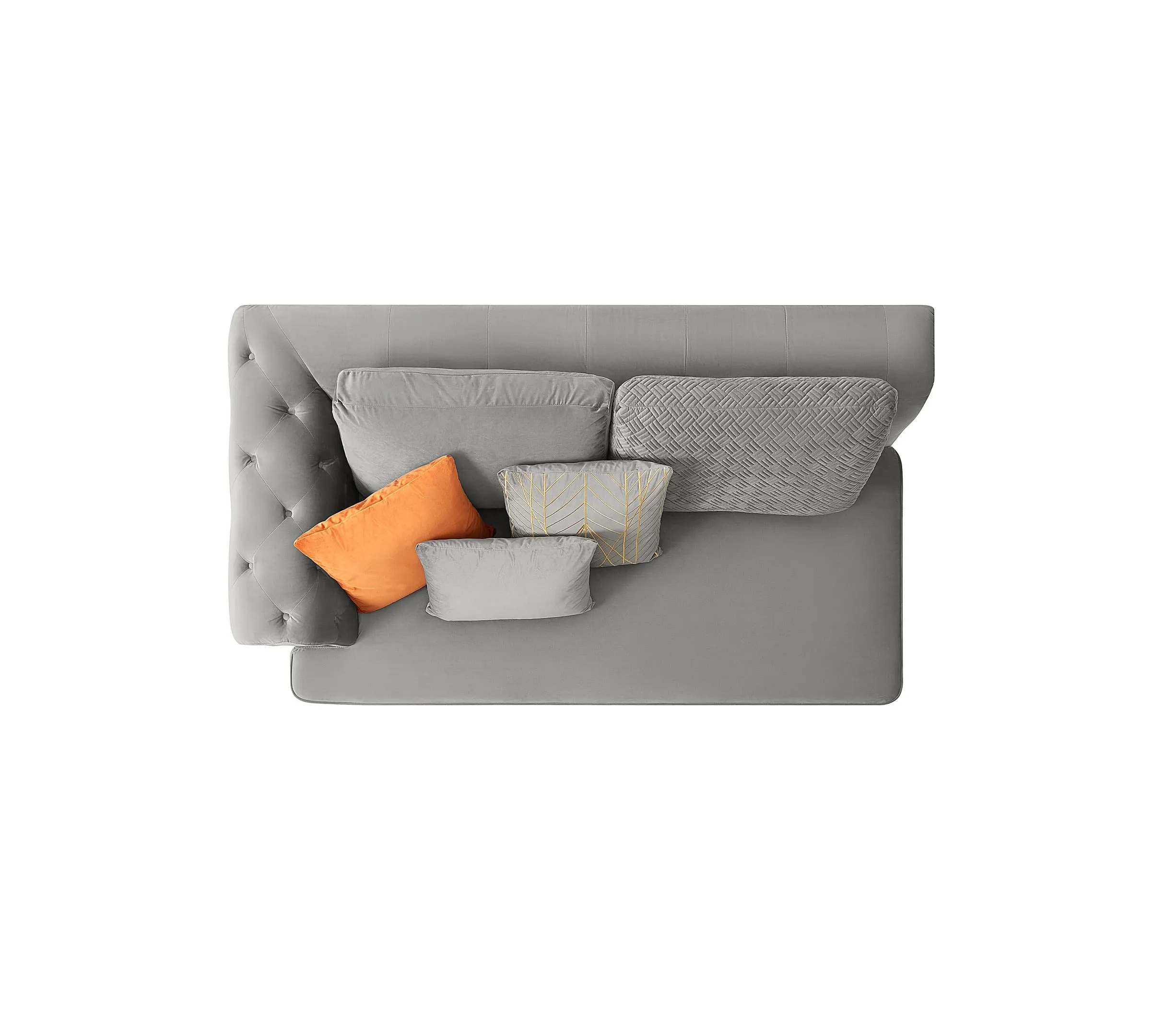 Rubeza Sofia 2 Seater/Corner/1 Seater -  Medium Grey