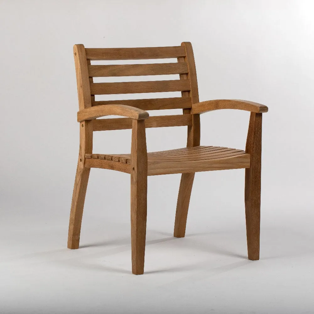 Sandhill Grade A Teak Dining Chair with Optional Arms