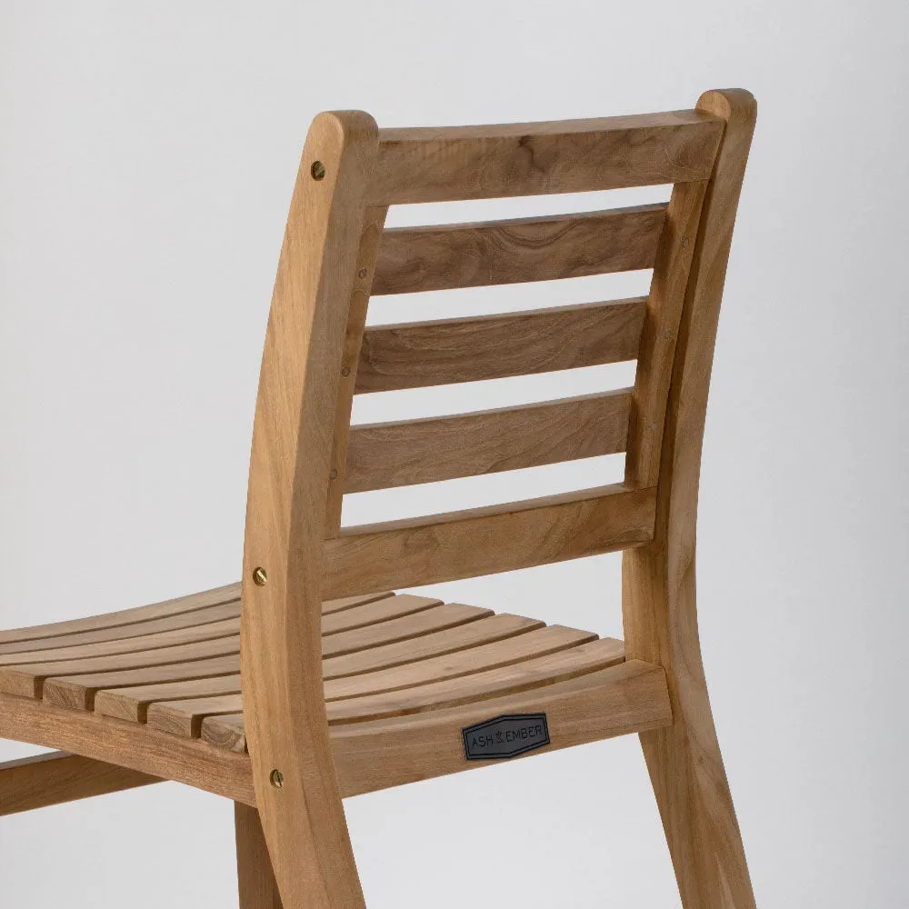 Sandhill Grade A Teak Dining Chair with Optional Arms