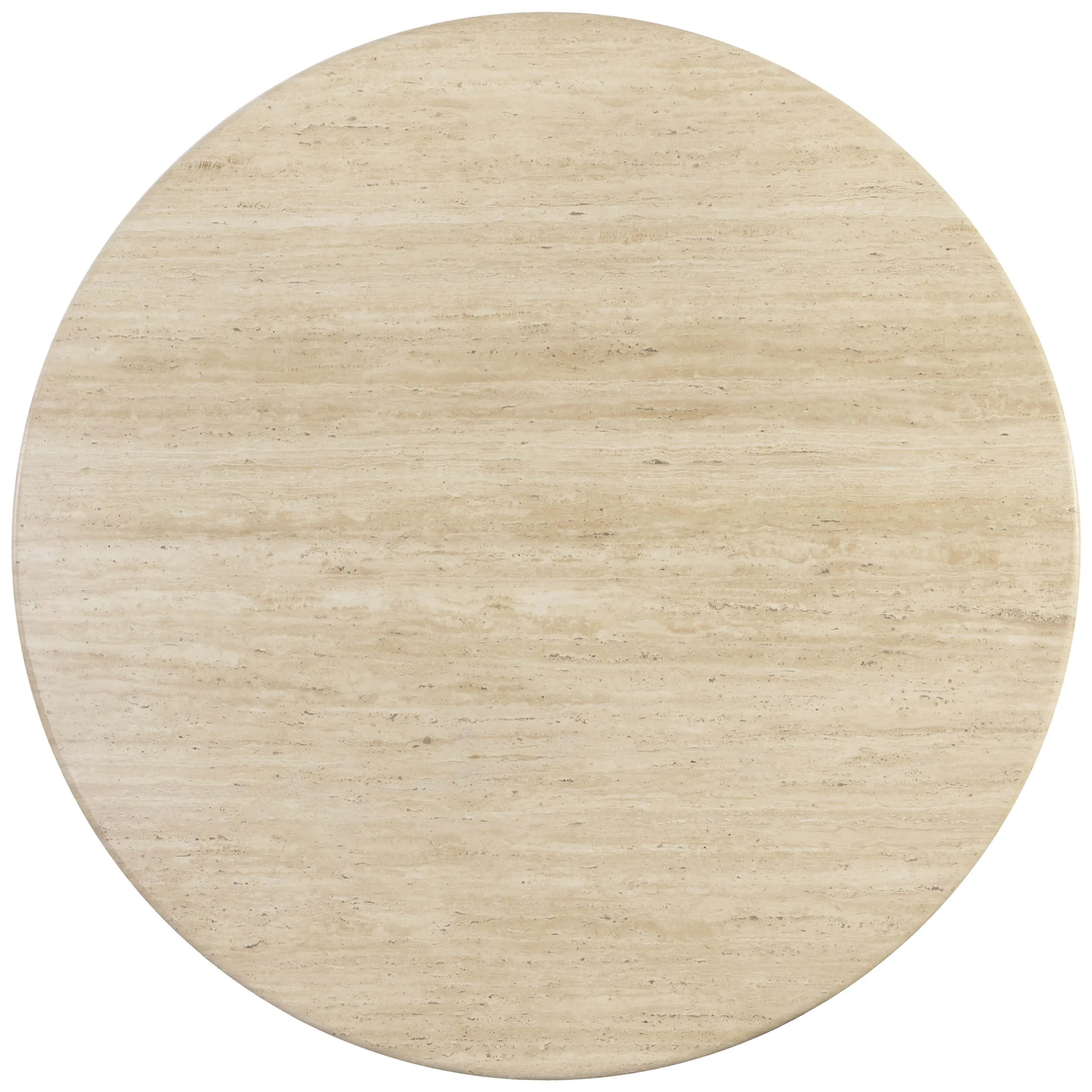 Savona Round Dining Table, Travertine