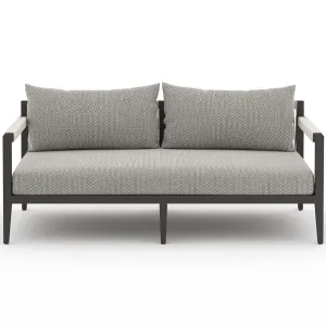 Sherwood 63" Outdoor Sofa, Faye Ash/Bronze