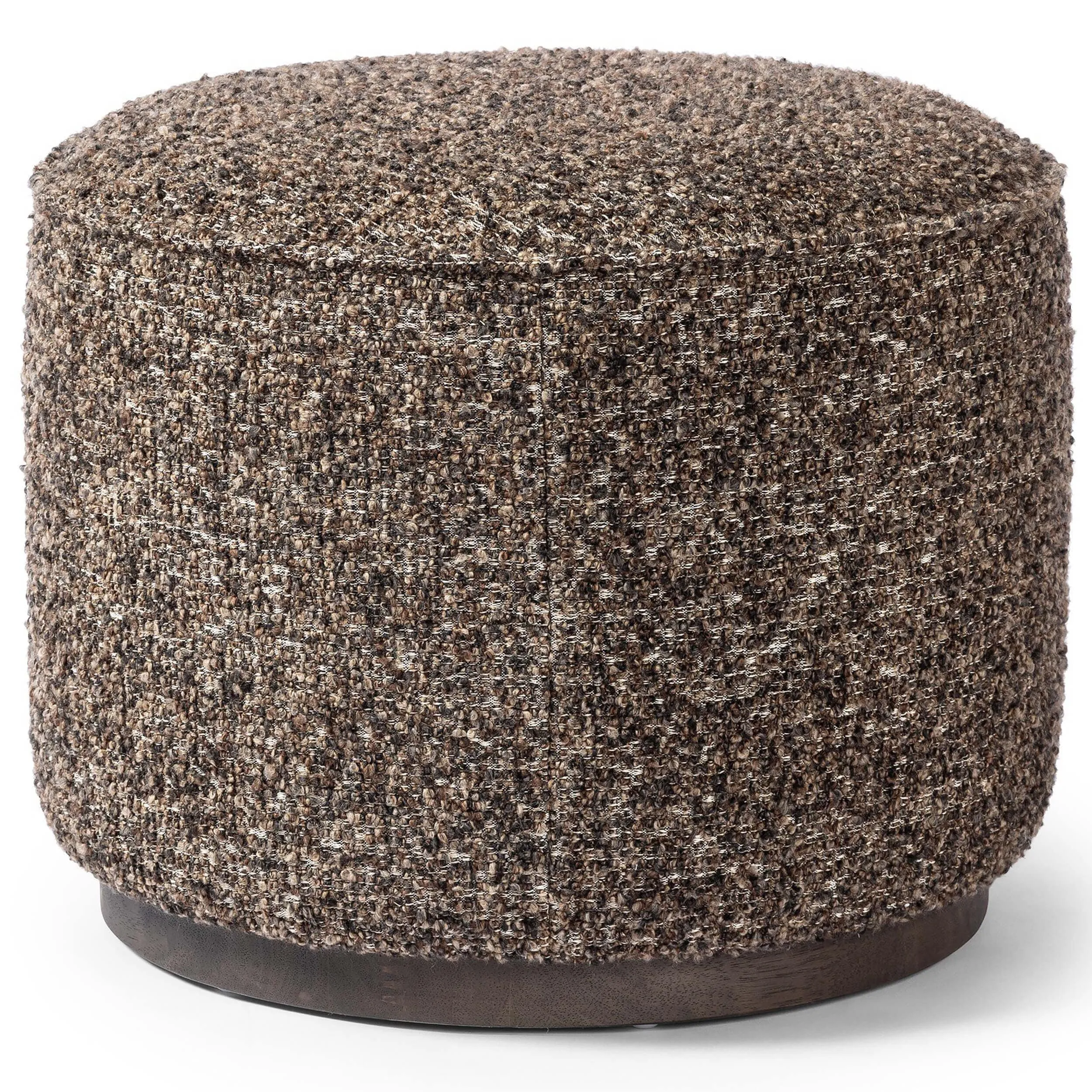 Sinclair Round Ottoman, Ivan Graphite