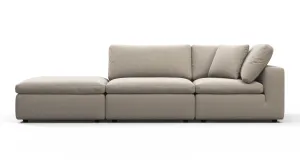 Sky - Sky Open End Sofa, Left, Beige Linen