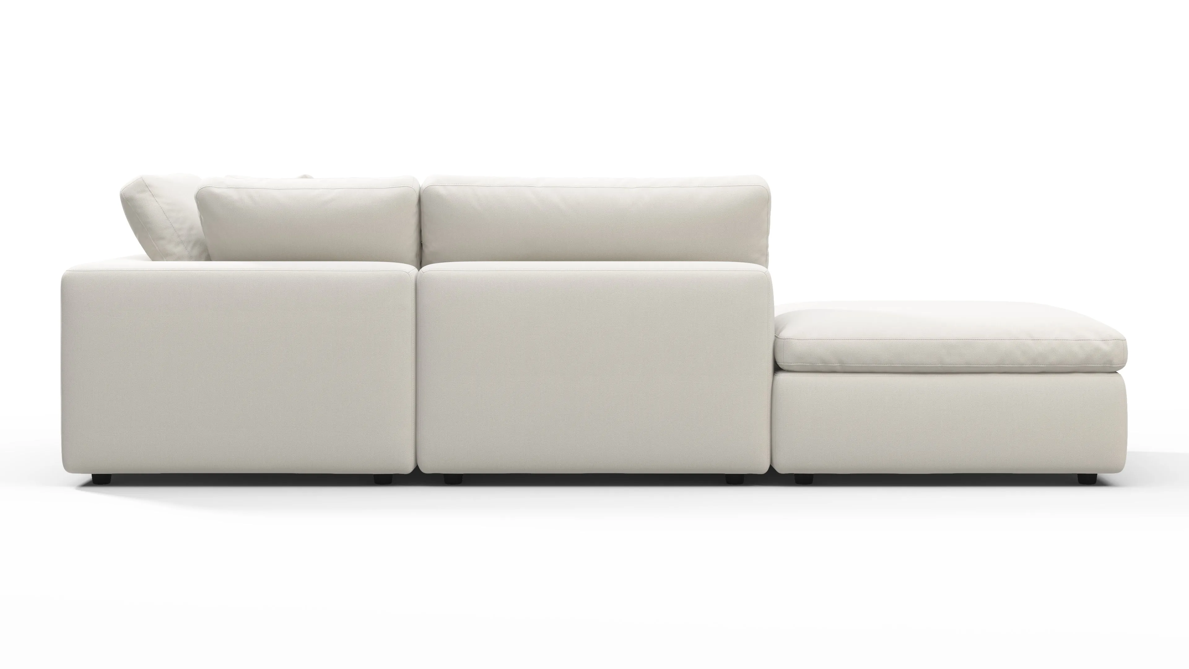 Sky - Sky Open End Sofa, Left, Oatmeal Brushed Weave