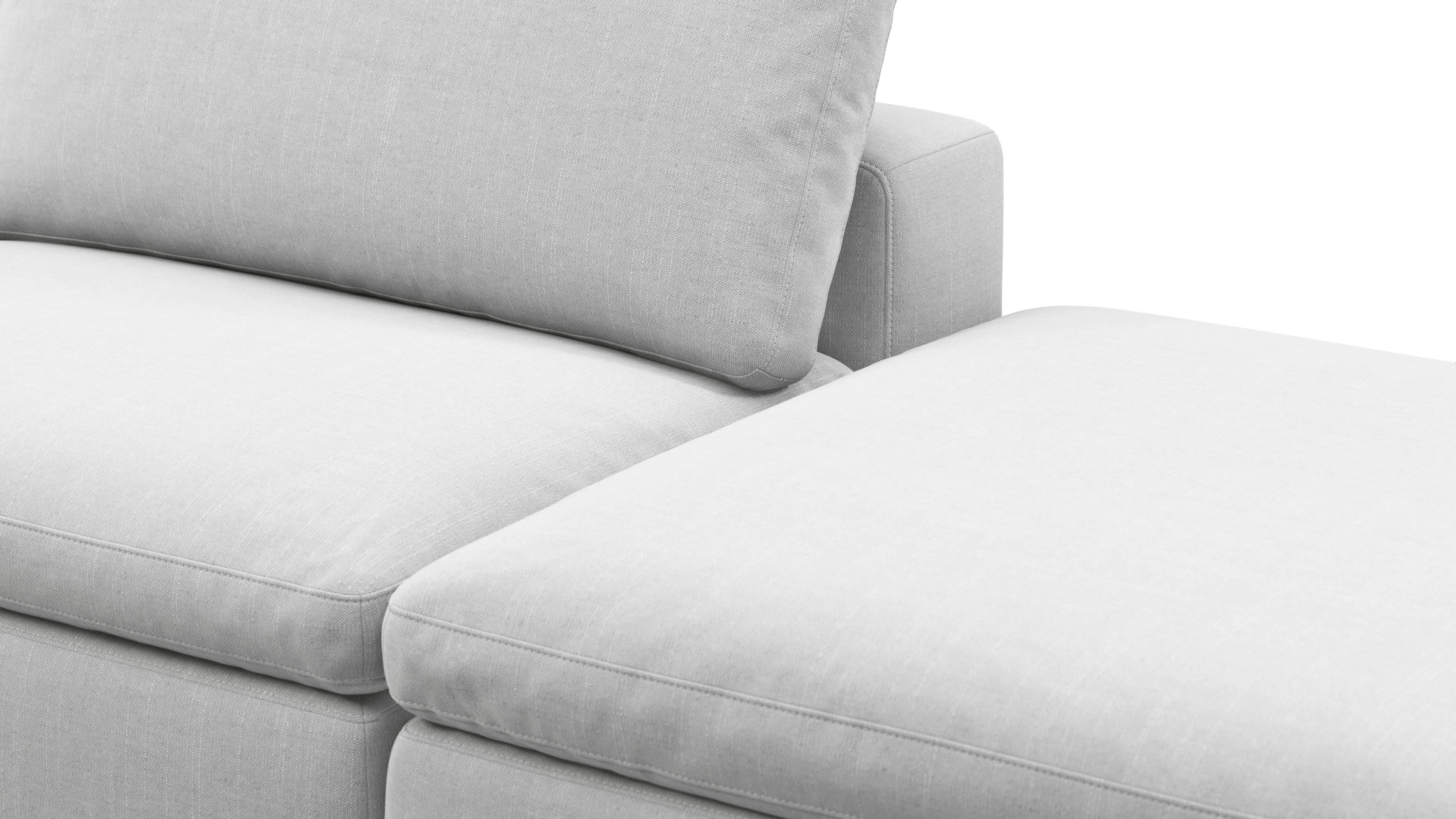 Sky - Sky Open End Sofa, Right, Dove Linen