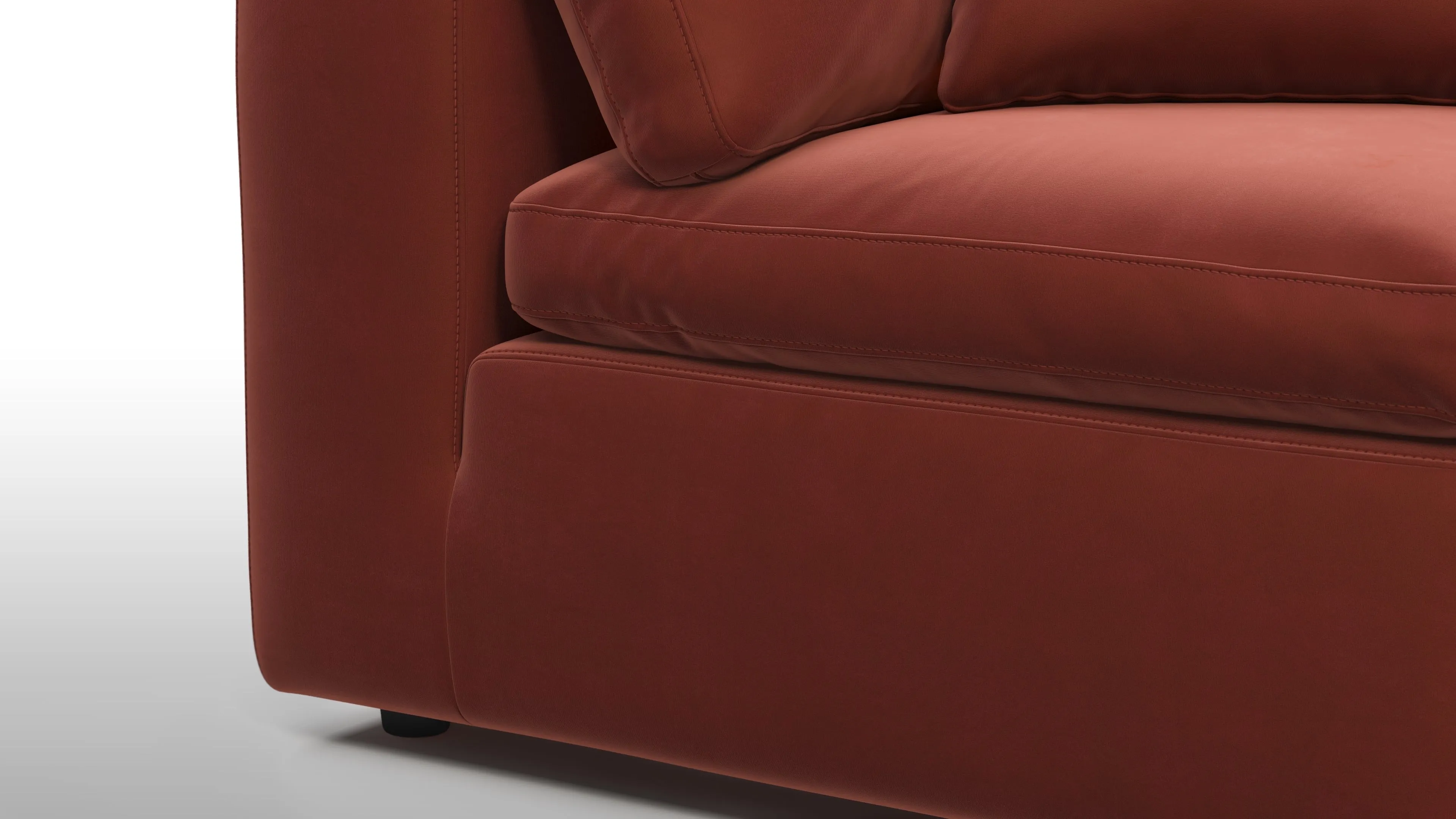 Sky - Sky Sectional Sofa, Five Seater, Left Corner, Cinnamon Velvet