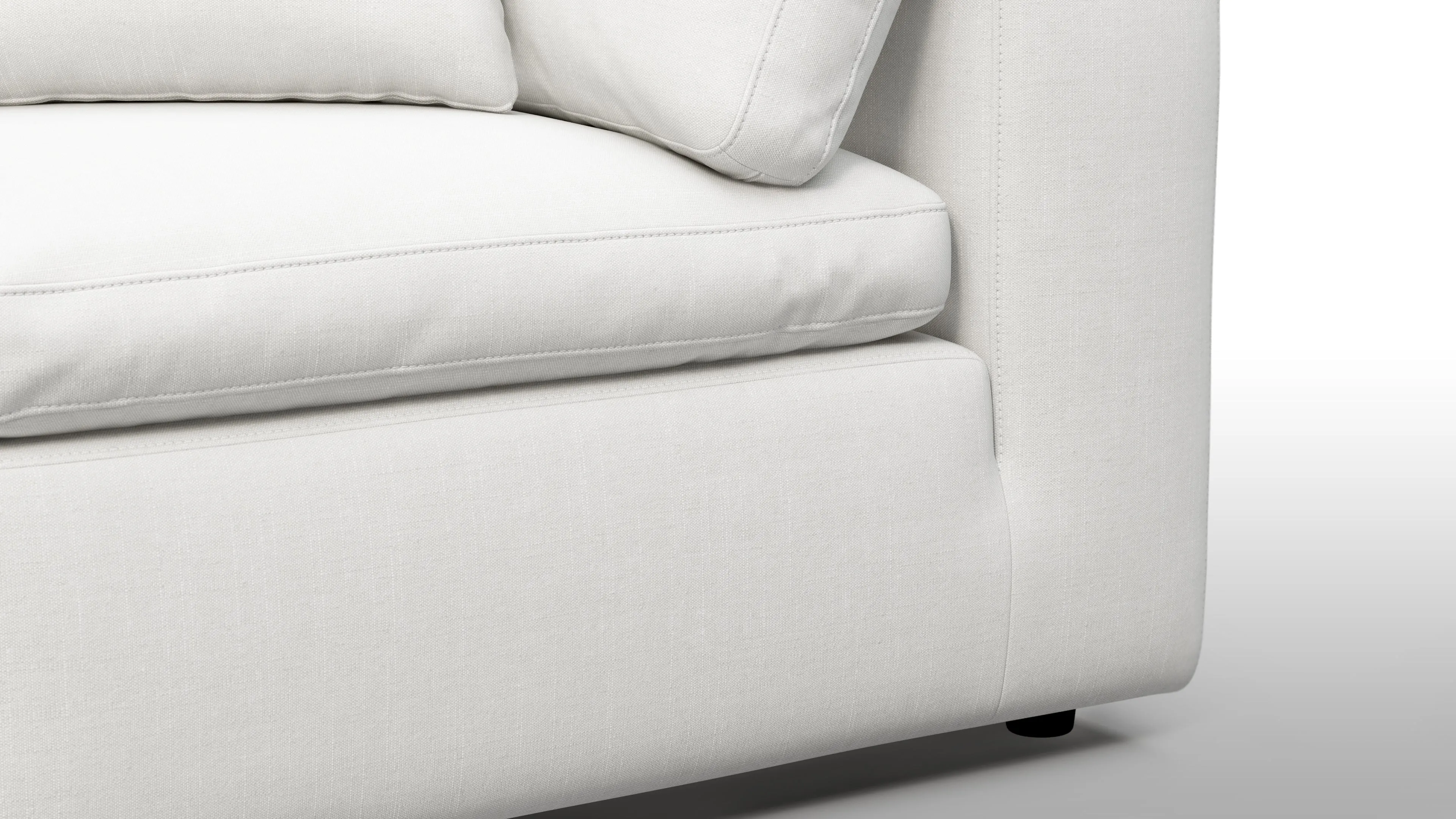 Sky - Sky Sectional Sofa, Five Seater, Right Corner, White Linen