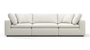 Sky - Sky Sectional Sofa, Three Seater, Oatmeal Brushed Weave