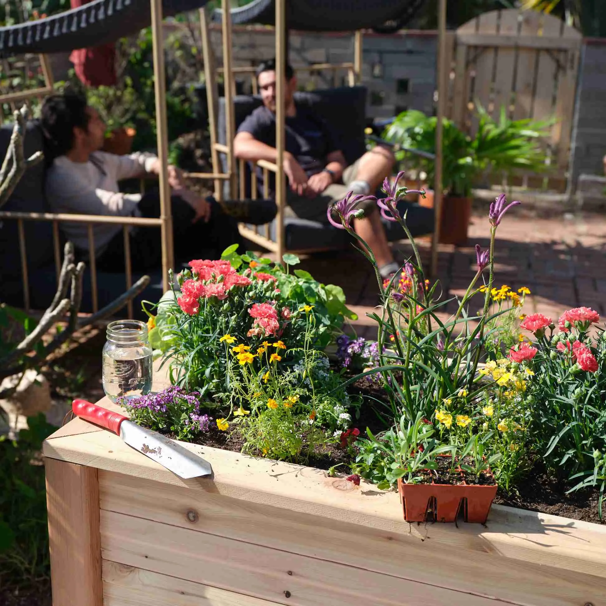 Small Cedar Elevated Planter 25.5" x 47" x 31"