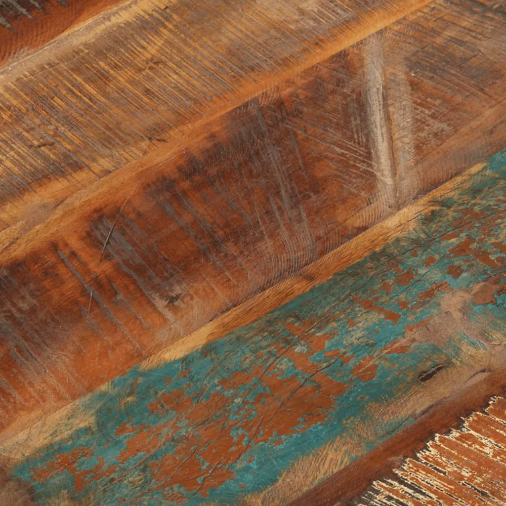 Optimized Title: Solid Reclaimed Wood Square Table Top - 60x60 cm, 25-27 mm Thickness