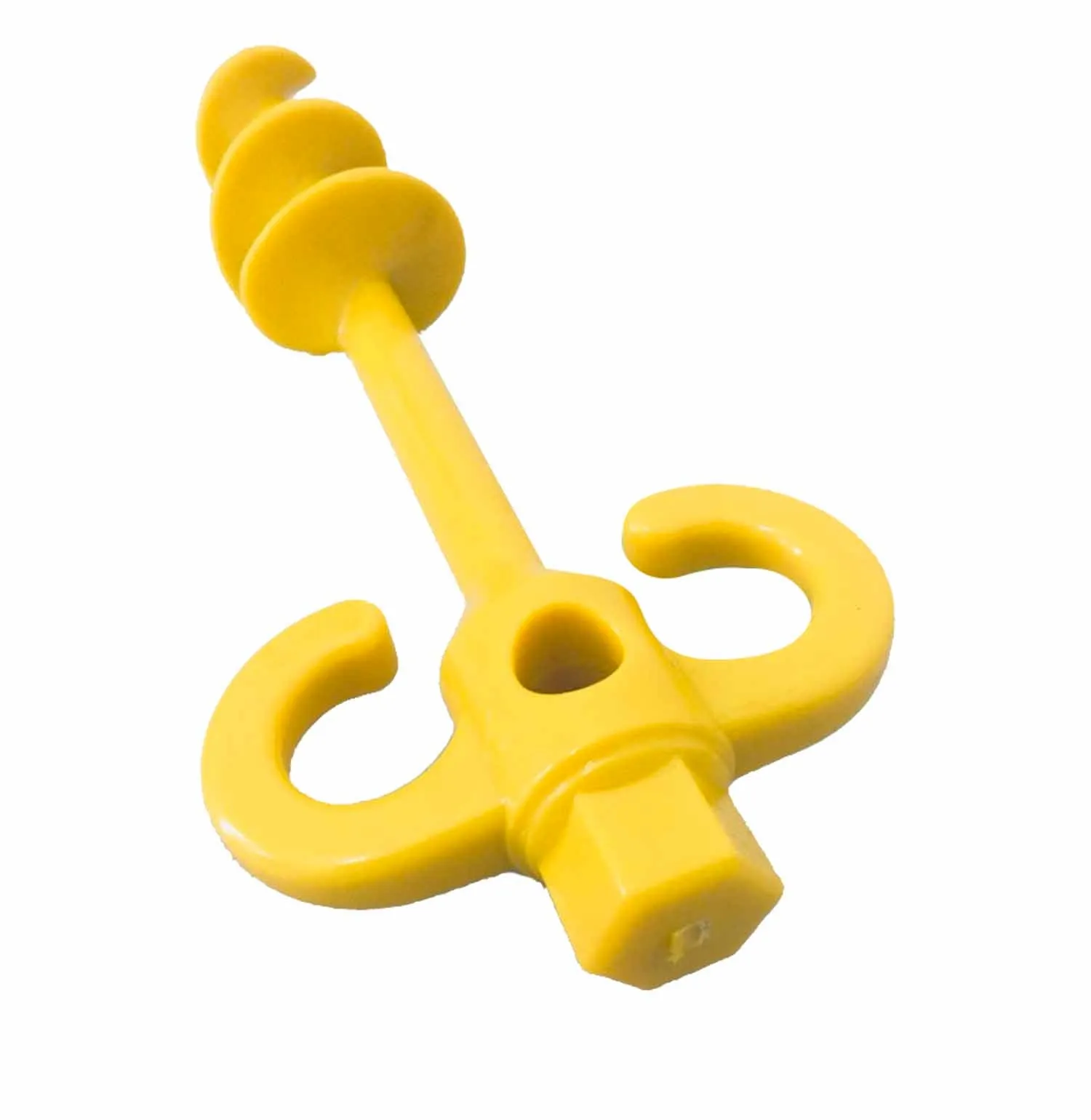 Supa Screw Polycarbonate Yellow 500mm Peg Kit (with Socket & Adapter)