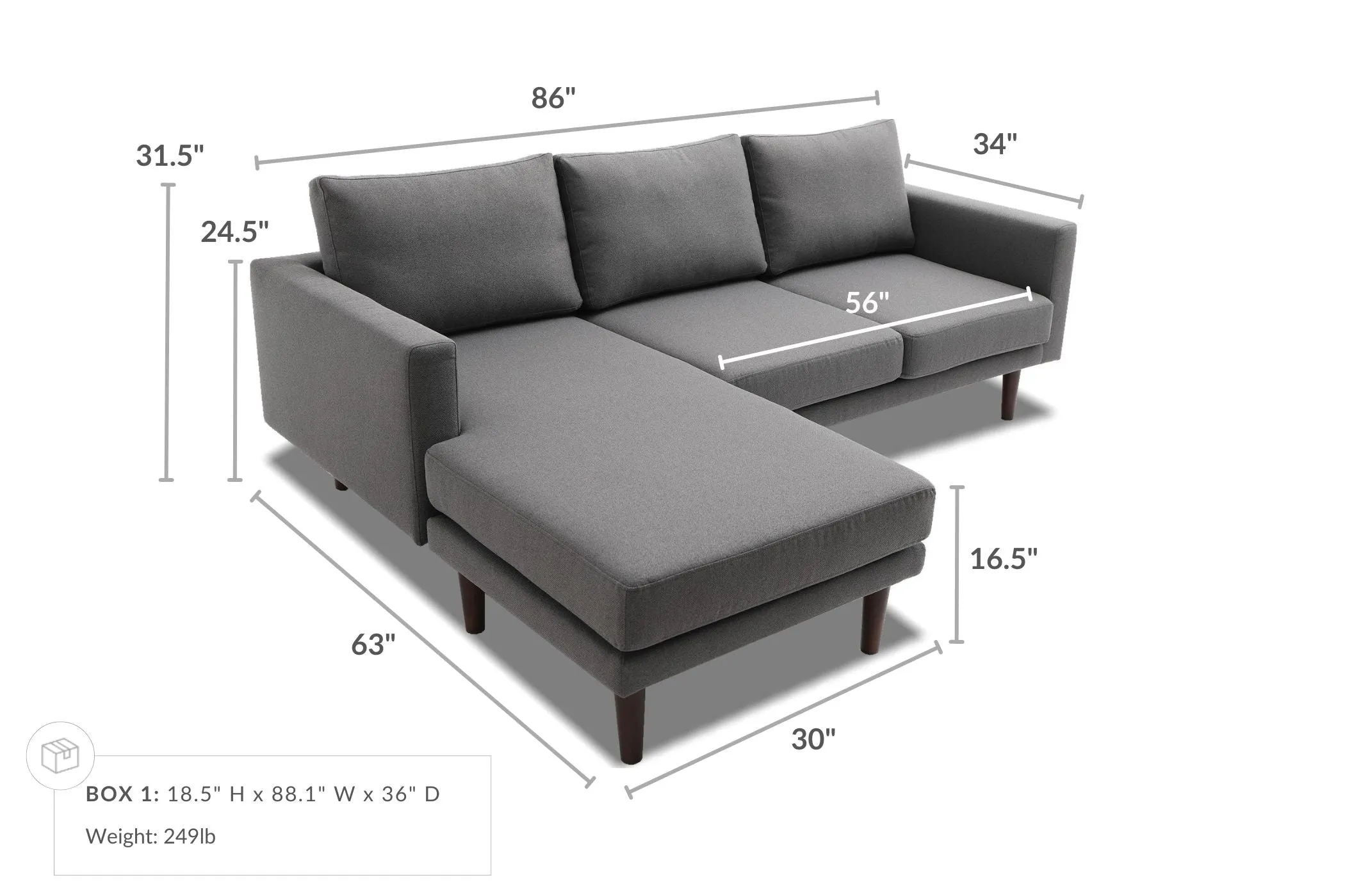 Talora Reversible Sectional