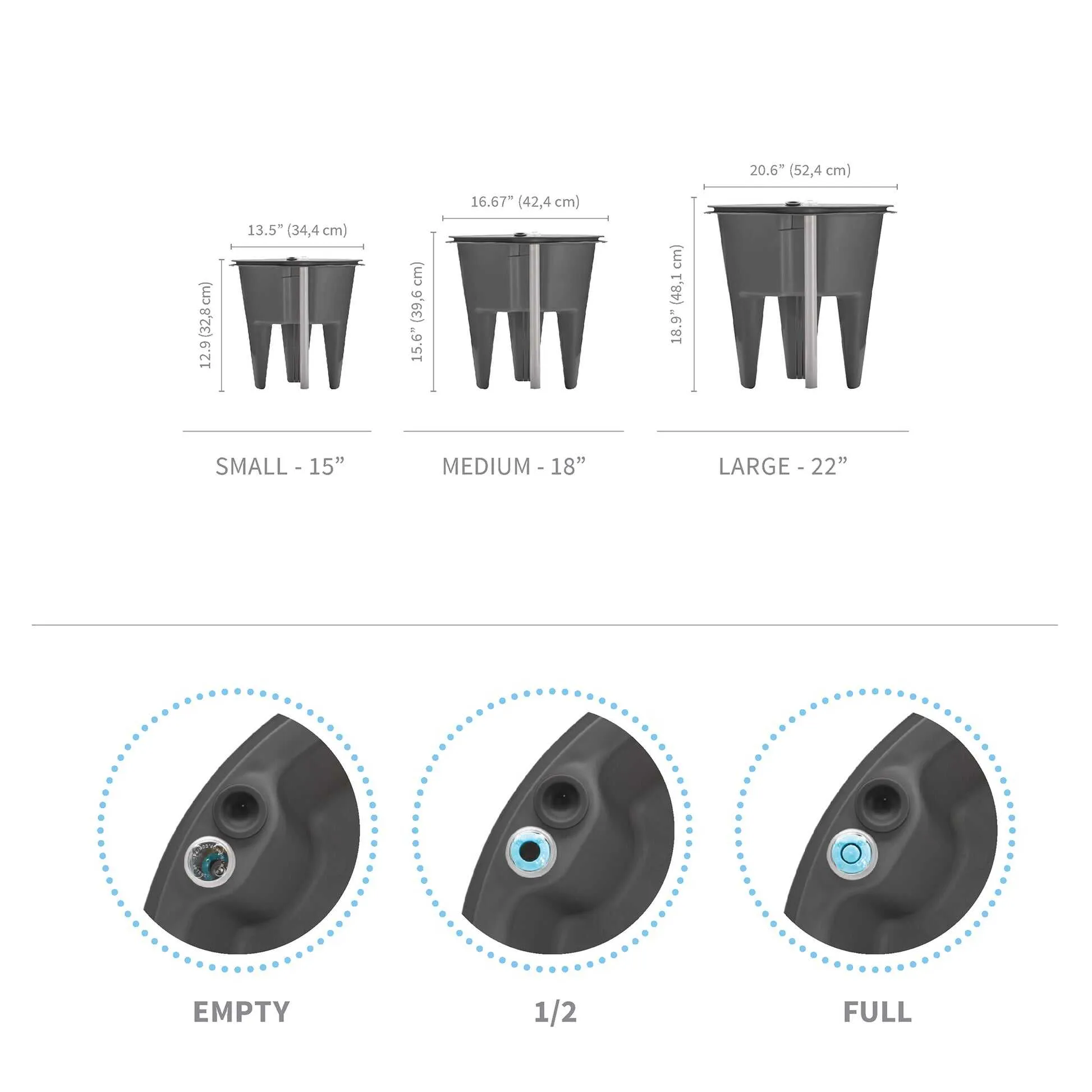 TruDrop Flex Self Watering Planter Inserts