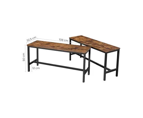 VASAGLE Set of 2 Dining Benches