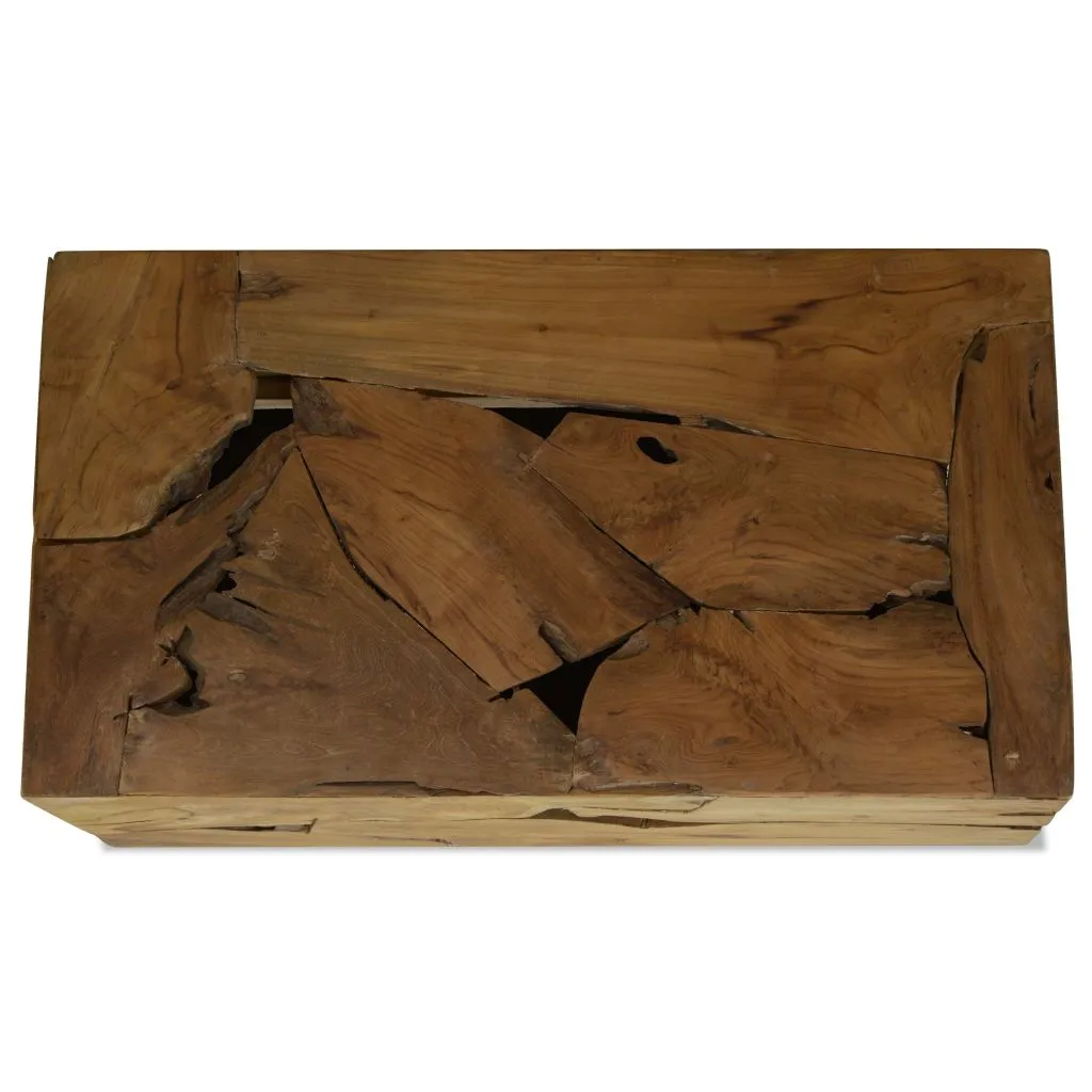 vidaXL Coffee Table 90x50x35 cm Genuine Teak Brown