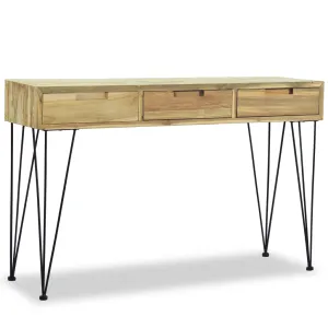 vidaXL Console Table 120x35x76 cm Solid Teak