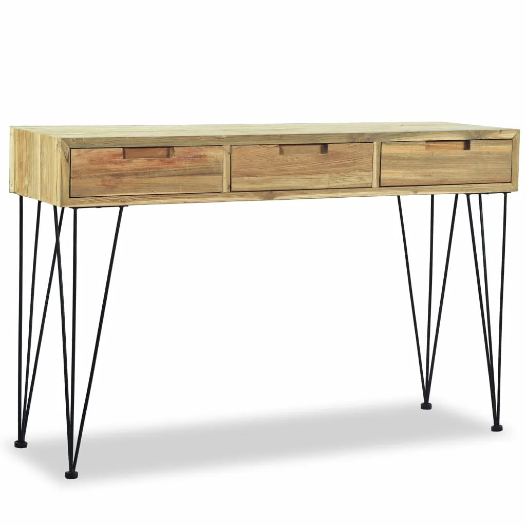 vidaXL Console Table 120x35x76 cm Solid Teak