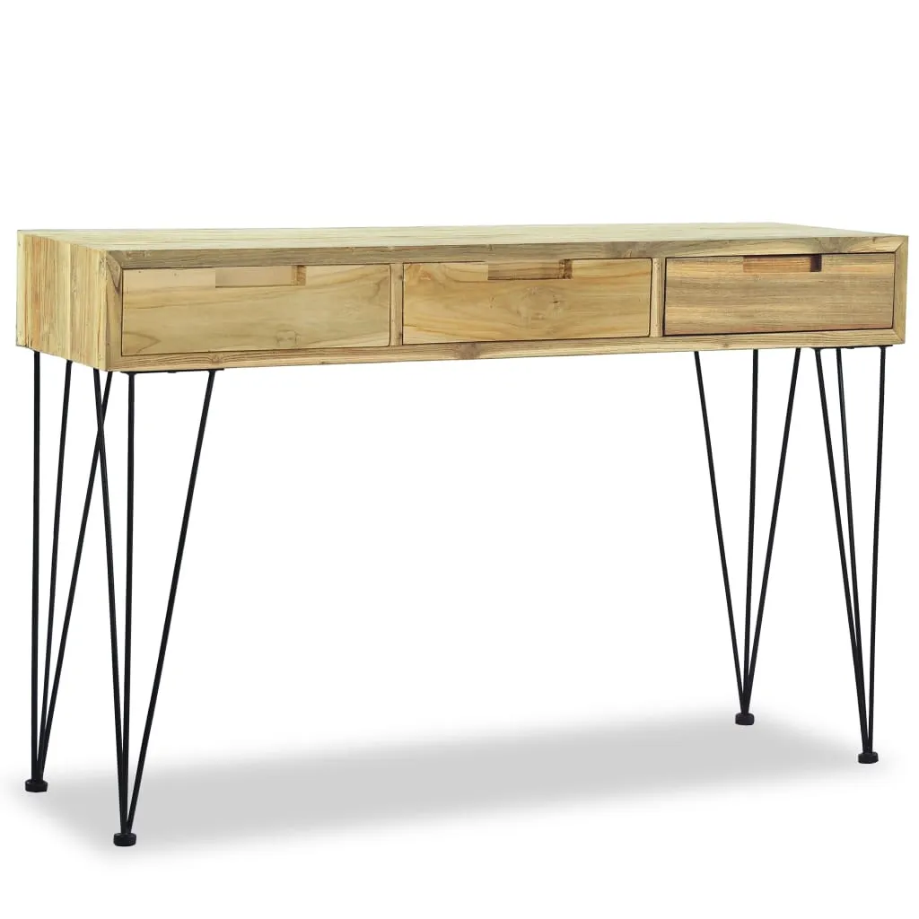 vidaXL Console Table 120x35x76 cm Solid Teak