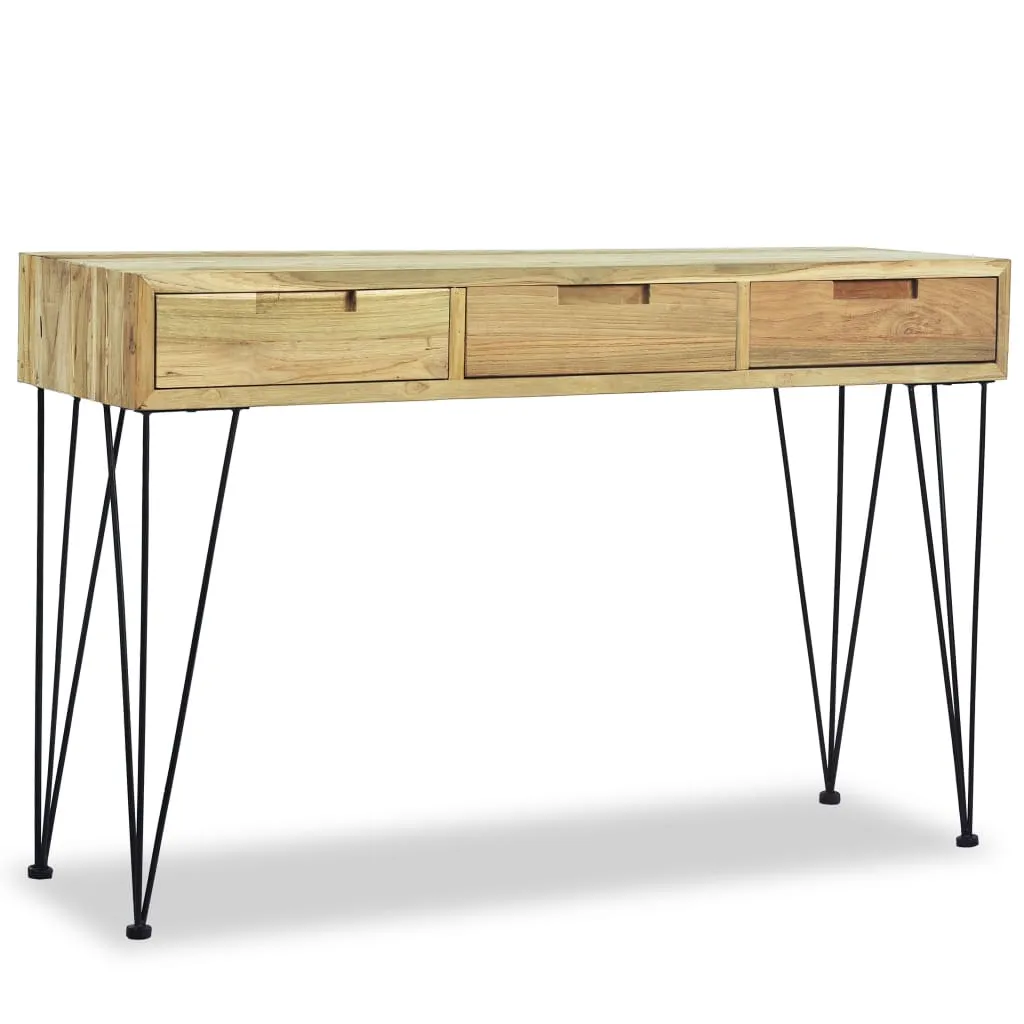 vidaXL Console Table 120x35x76 cm Solid Teak