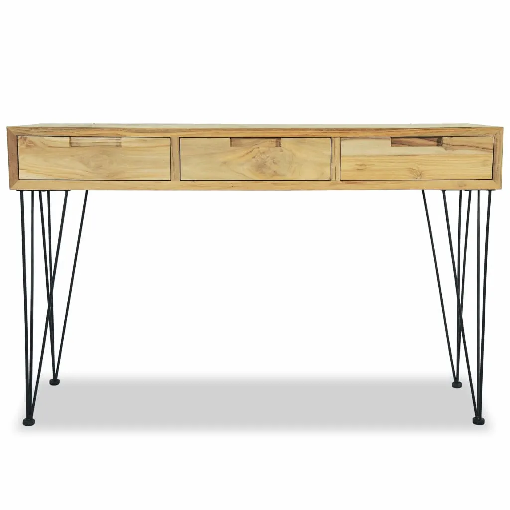 vidaXL Console Table 120x35x76 cm Solid Teak