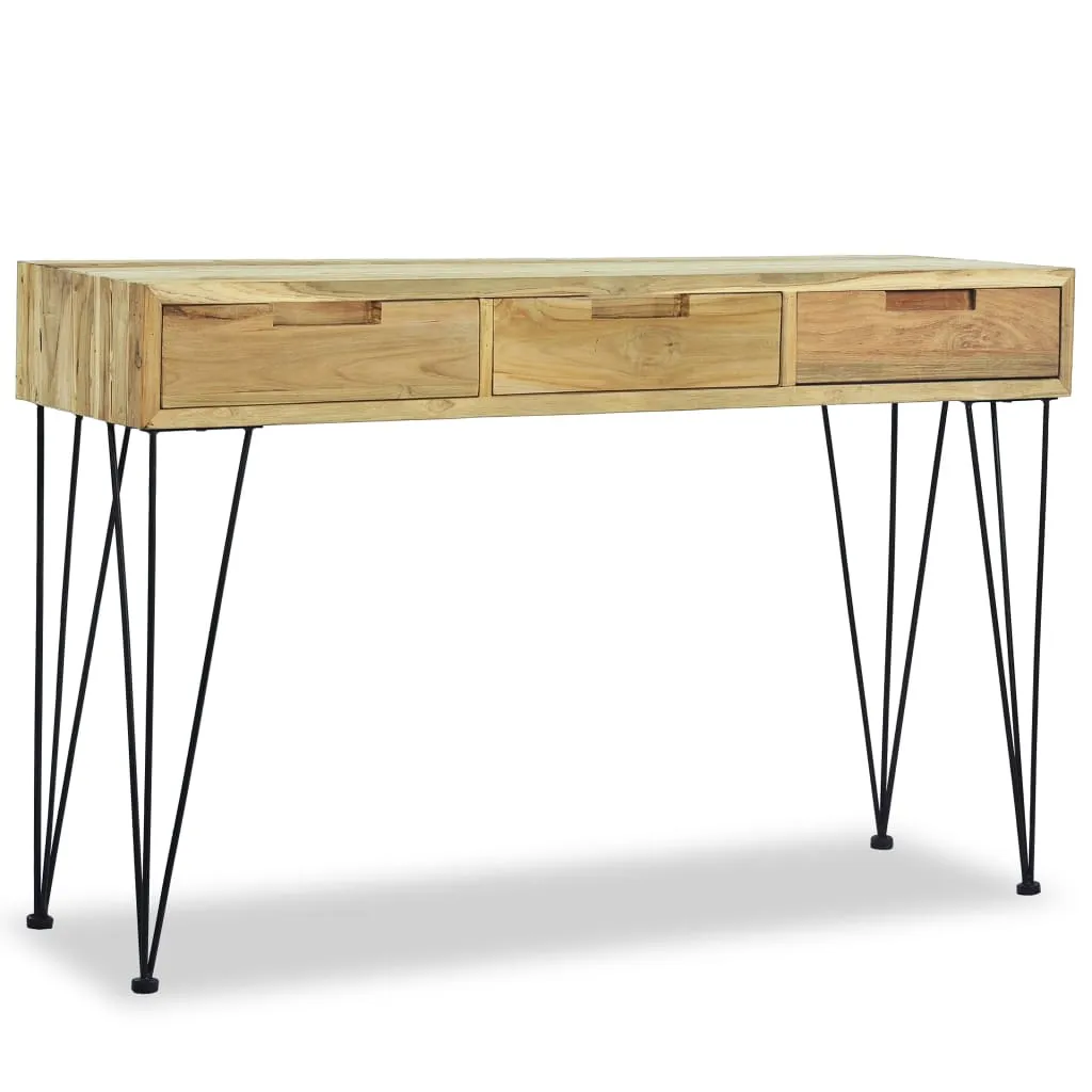 vidaXL Console Table 120x35x76 cm Solid Teak