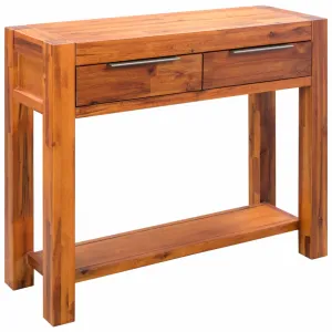 vidaXL Console Table Solid Acacia Wood 86x30x75 cm