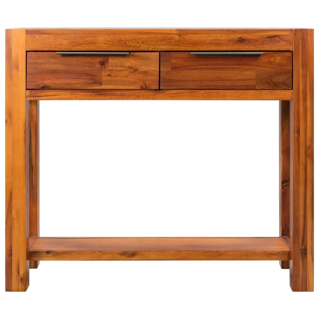 vidaXL Console Table Solid Acacia Wood 86x30x75 cm