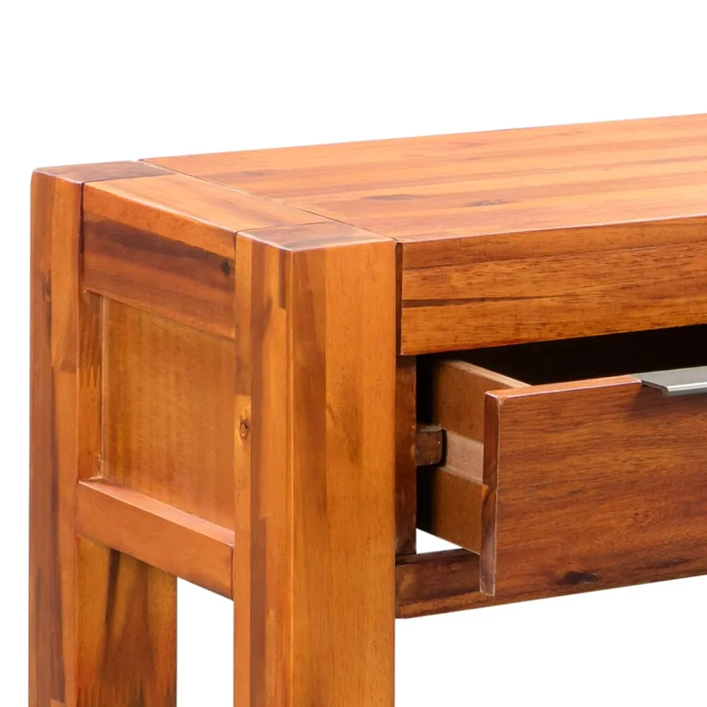 vidaXL Console Table Solid Acacia Wood 86x30x75 cm