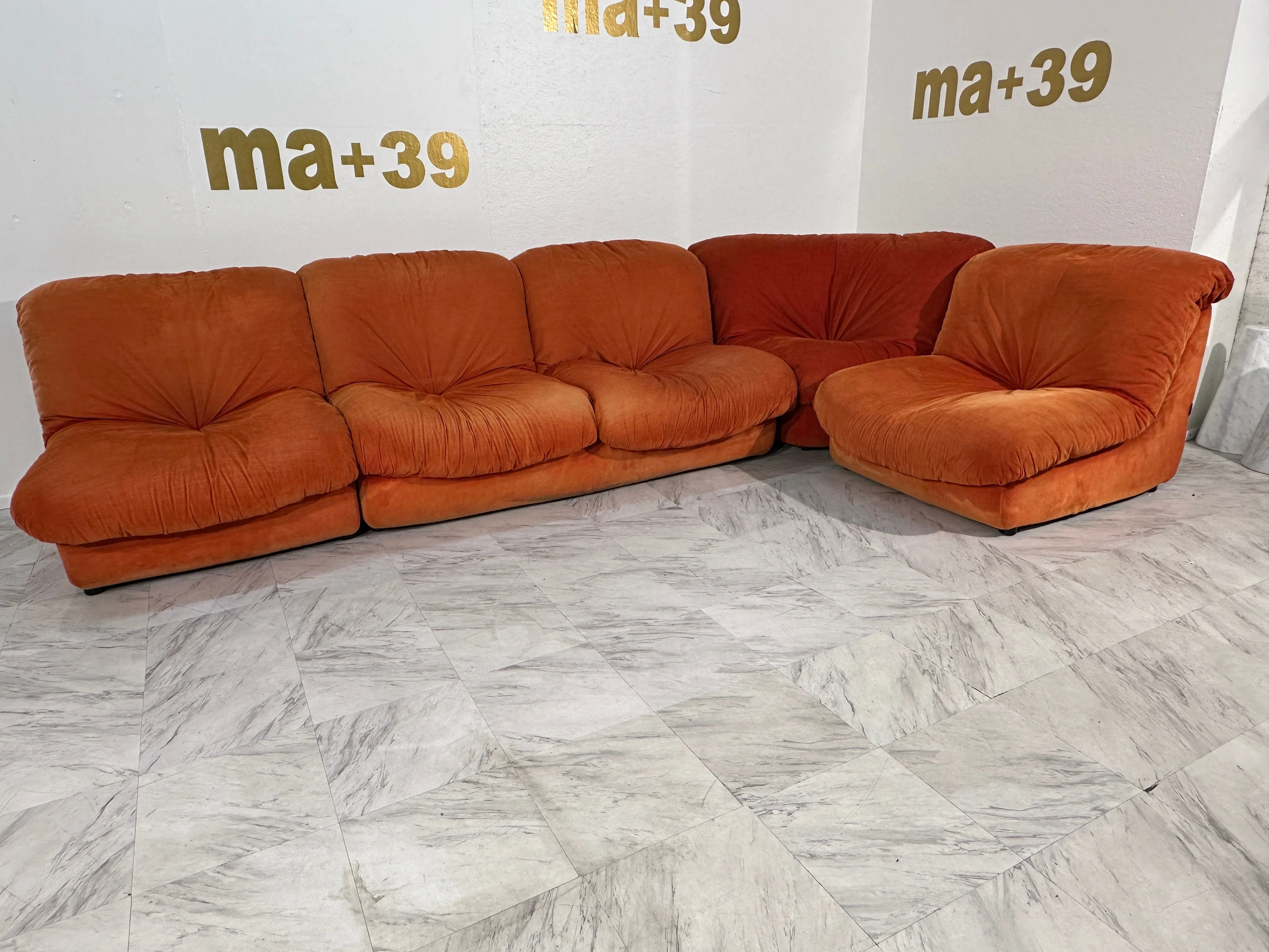 Vintage Italian Modular Sofa From Airborne, 1960s Italy 5 pieces