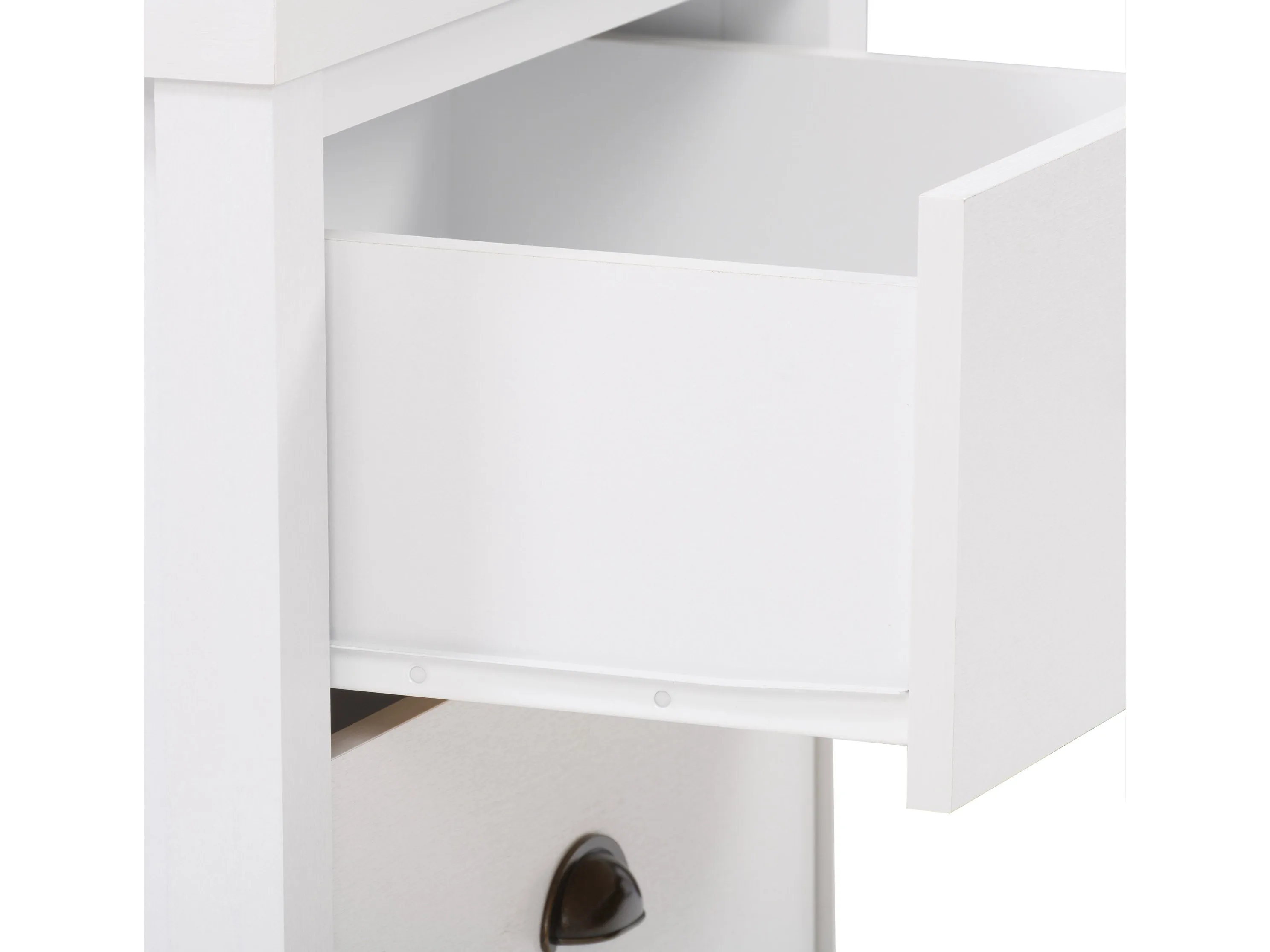 White 2 Drawer Night Stand