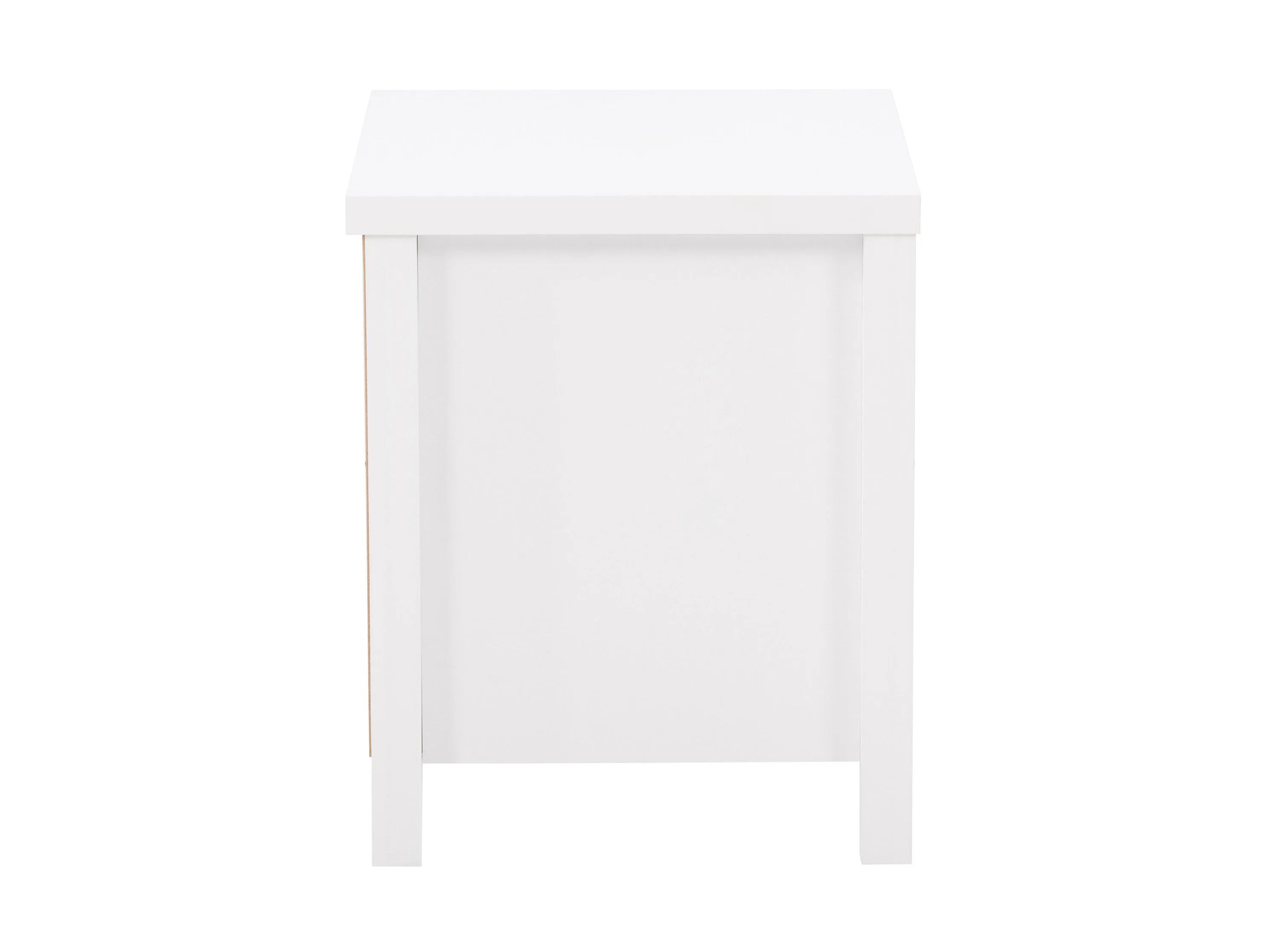 White 2 Drawer Night Stand