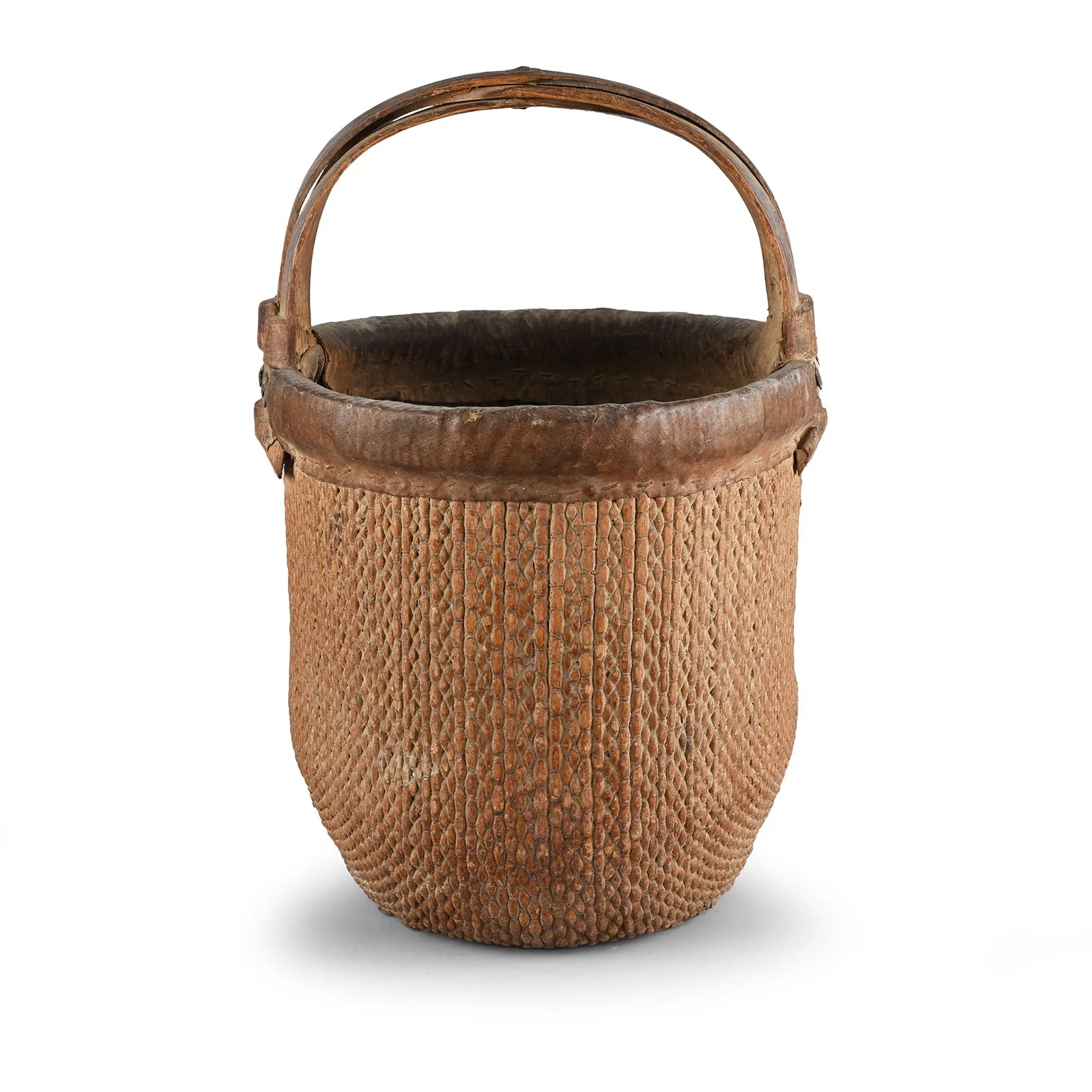 Woven Willow Farmers Vegetable Basket - 1940